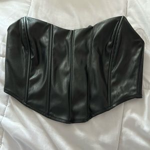 Leather corset